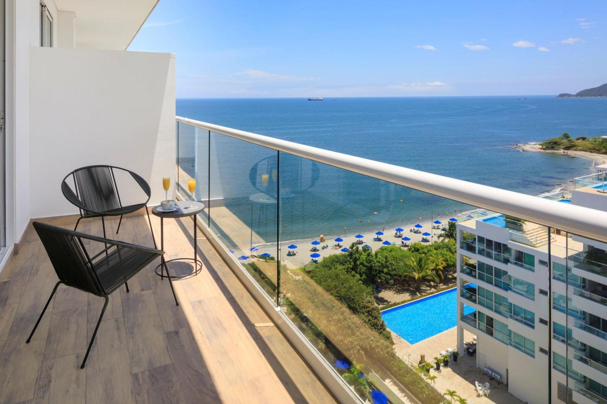 サンタ マルタ マリオット リゾート プラヤ ドルミーダ サンタ・マルタ エクステリア 写真 A balcony