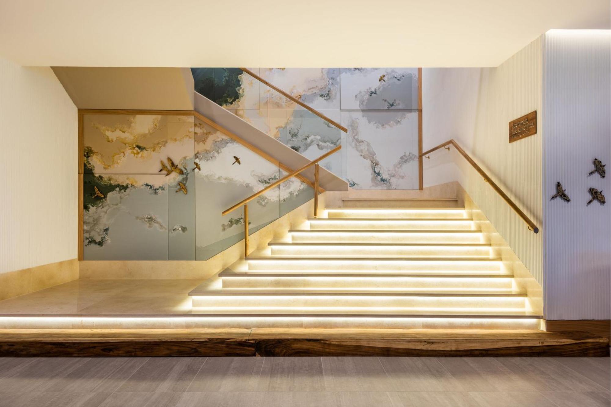 サンタ マルタ マリオット リゾート プラヤ ドルミーダ サンタ・マルタ エクステリア 写真 The staircase at the entrance of the museum